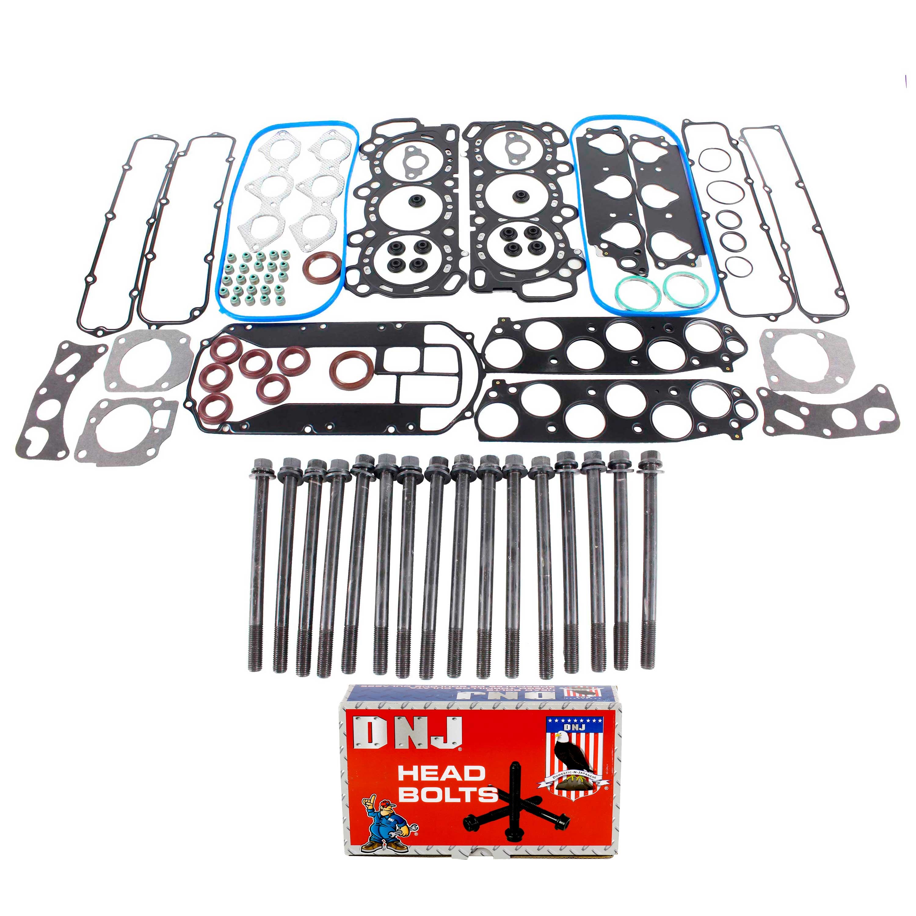 Cylinder Head Gasket set with Head Bolt Kit 2002-2004 Honda 3.5L